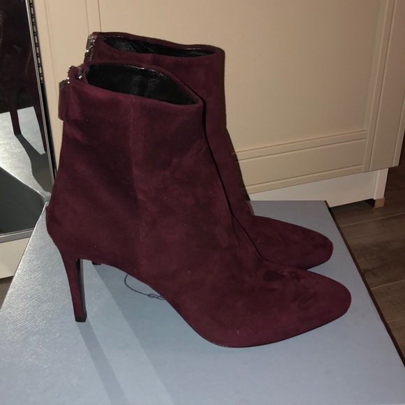 Prada Suede Booties size 39.5 - Picture 1 of 4